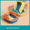 Ojie King Semi-Enclosed Anti-Splash Cat Litter Box