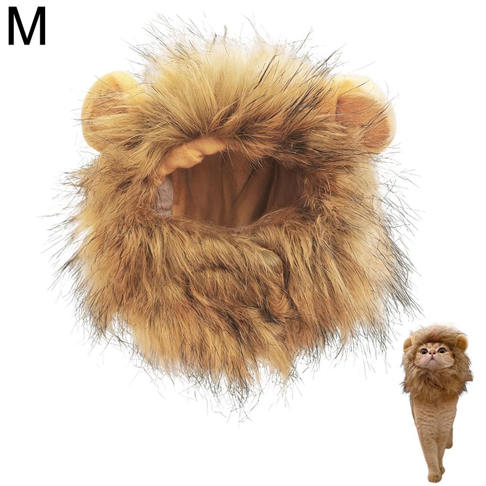 

Cute Cat Hat Lion Headgear Elastic Autumn Winter Pet Hat Puppy Kittens Hat Party Photo Shoot Props Decoration Cat Accessories