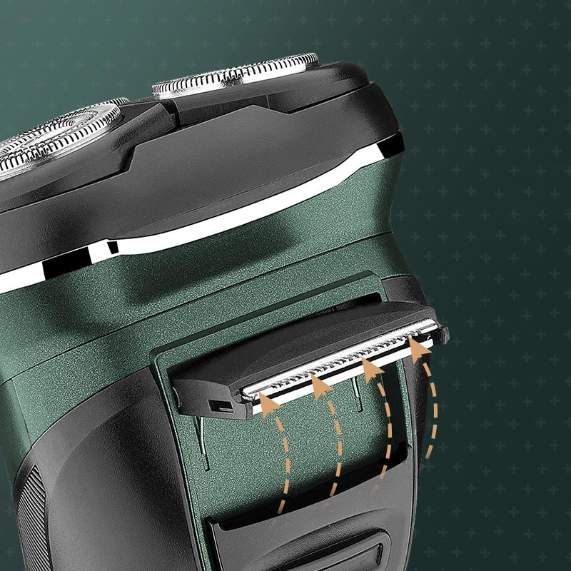 Washable 3D Electric Shaver for Men Wet Dry Beard Electric Razor Rechargeable Facial Shaving Machine LED Display