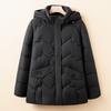 Winter new thickened loose medium and old coat short padded jacket versatile fashionable large size padded coat short padded coat