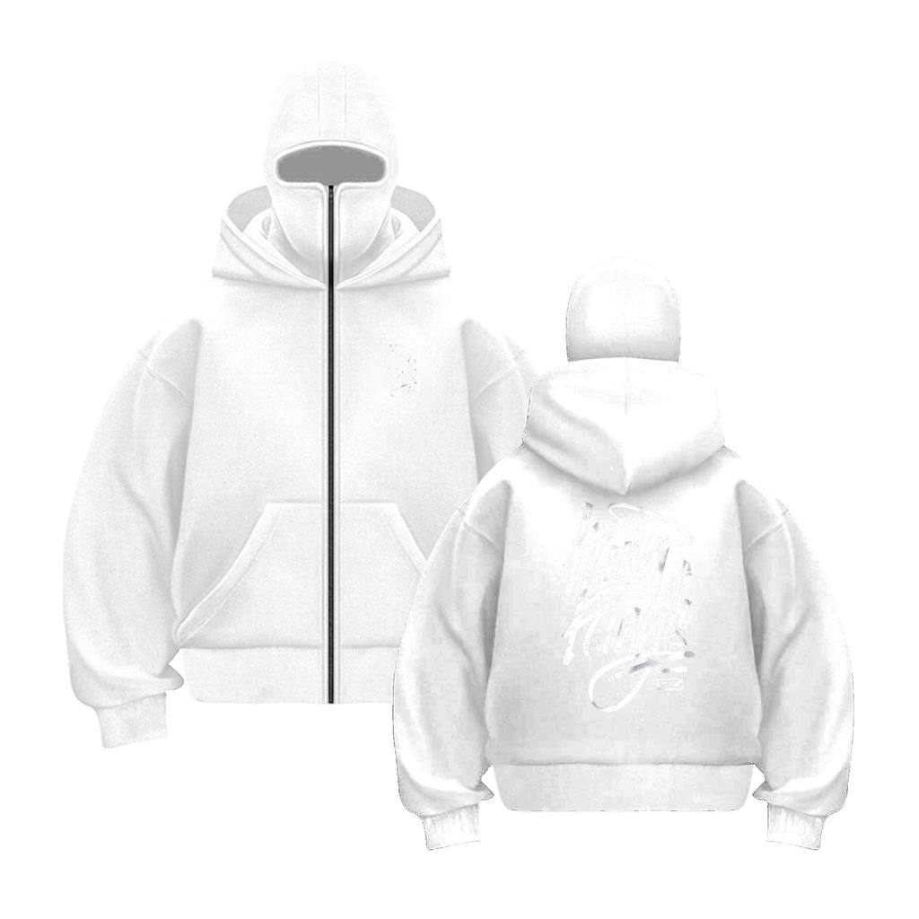 Alphabet Cotton Loose Breathable Sweat-absorbing zipper hooded sweatshirt Loose Men's Harajuku Ins Casual Style Top