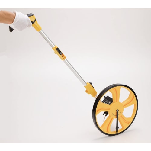 Walking Measure, Wheel, Foldable, Road Measure, Yellow, Distance Measuring Device, Road Counter, Wheel Measure
