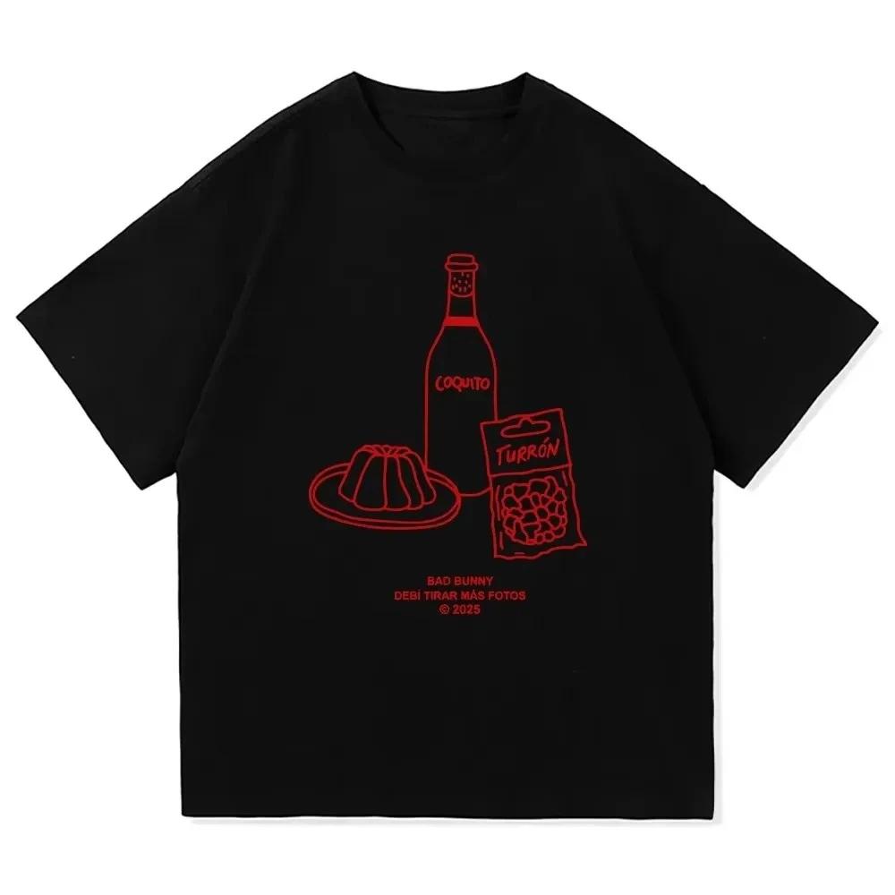 

BAD BUNNY Debi Takes More Photos Print Short Sleeve T-Shirt Harajuku Women Graphic Tee Summer Breathable Soft Clothing 3XL