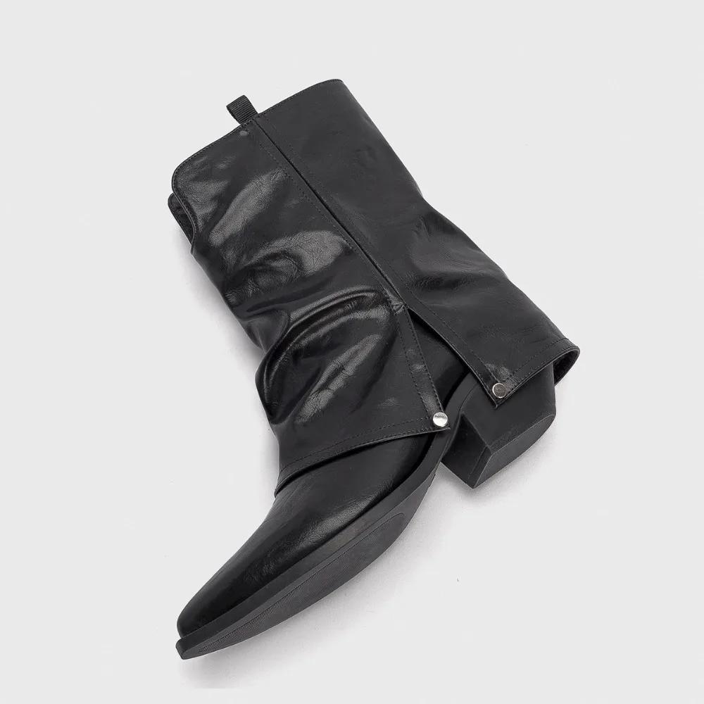 Fashion Velvet boots 2025 autumn and winter women's boots with pointed toe thick heel high heels short shoes for women metal leg boots
