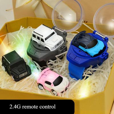 Wristband Remote Control Vehicle RC Stunt Car, 2.4GHz Watch Remote Control Truck Mini RC Car Hobby Toys Xmas and Birthday Gifts for Kids Boys Girls