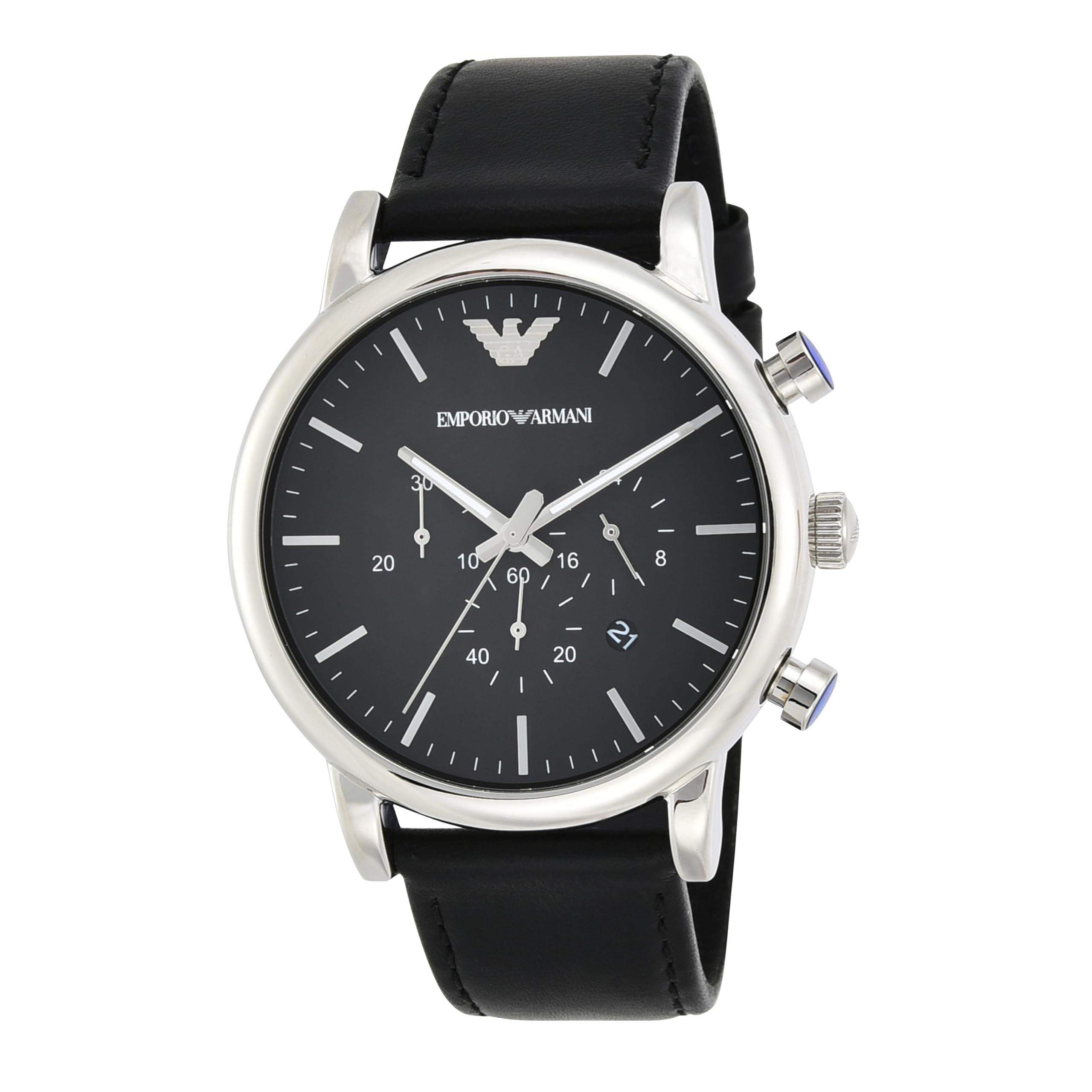 Emporio Armani Chronograph Classic Watch AR1828I Men s [Official Import] [Used] чёрный