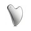 Heart-Shaped Stainless Steel Gua Sha Board for Facial Firming and Lifting Massage – Large Size, Multifunctional Fascia Tool.