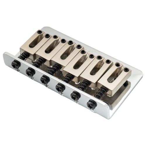 Wilkinson WOF01 10.5mm Hardtail Bridge for Squier/Mexico Fender Stratocaster Electric Guitars, Chrome
