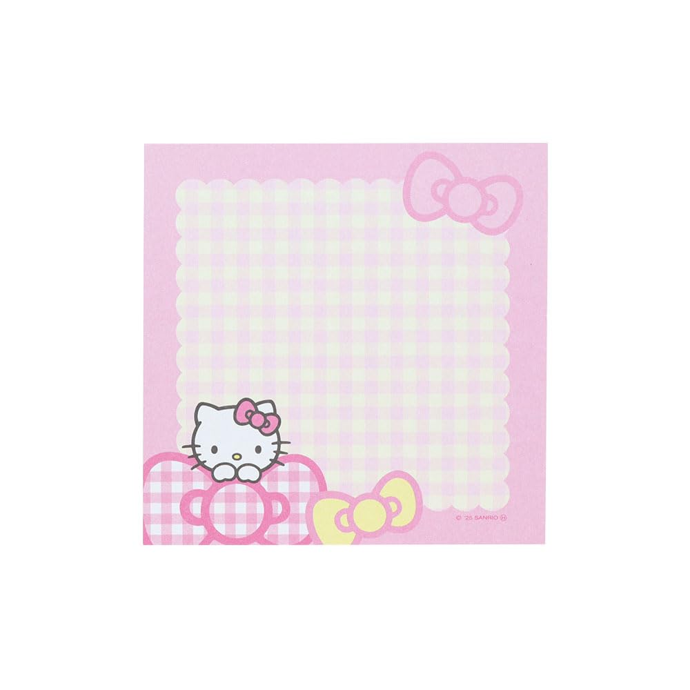 Stationery Sanrio Characters Goods Memo Pad Square Hello Kitty Pink S2849216 Sun-Star