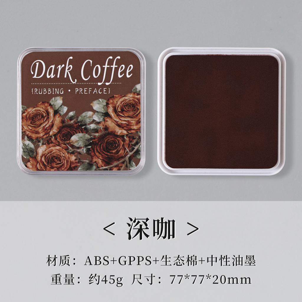 Eco-cotton Neutral Ink Ink Pad Quick-drying Waterproof Rich Color for DIY Handbook Office Contract Agreement Sealing
