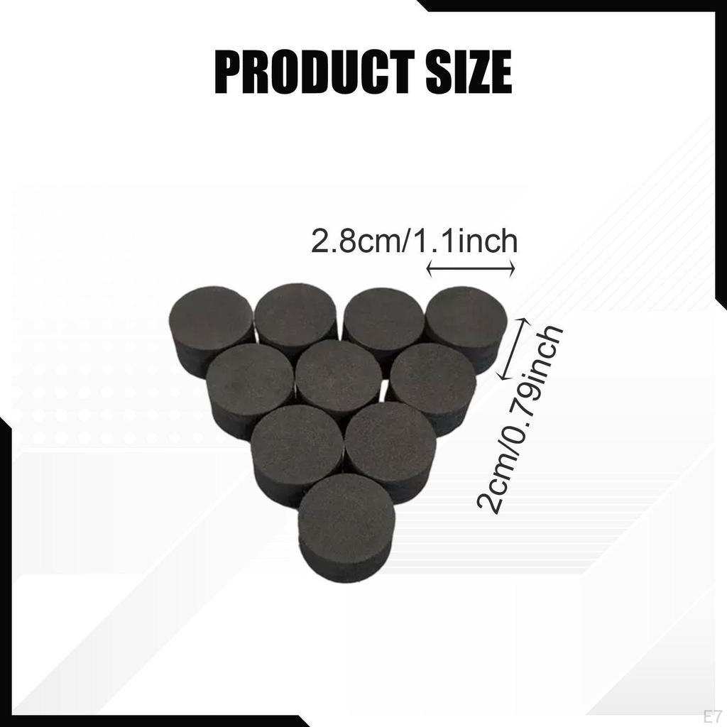 10 Pieces Drum Trigger Sponge Column DIY Electronic Good Elastic Replacement Black 20mm High