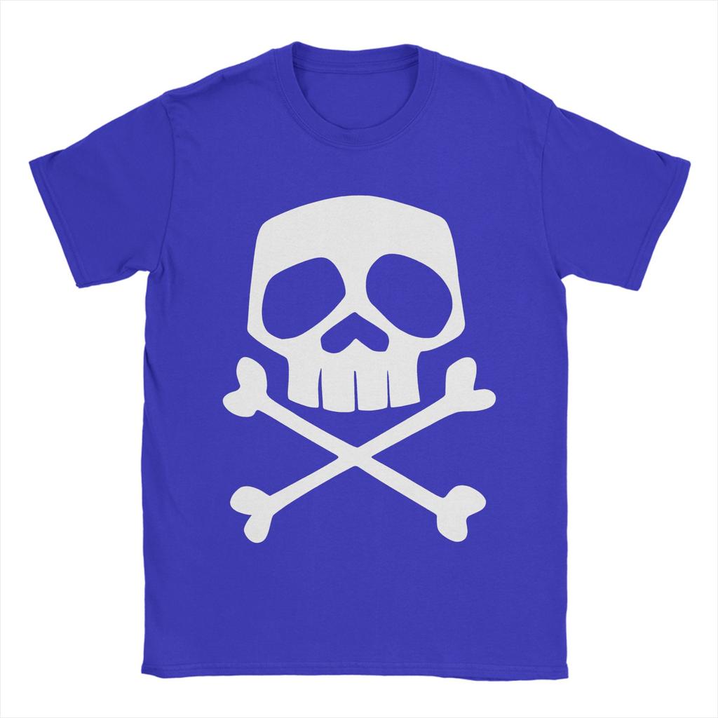 Captain Harlock skull TShirts Men Novelty 100 Cotton Tees Round Neck Short Sleeve T Shirt Gift Idea Clothing
