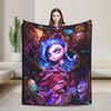 Arcane Flanelldecke Viktor Spiel Anime Jinx Jayce Jesus Sevika Weiche Warme Überwurfdecke für Schlafzimmer Bettdecke Sofabettbezug