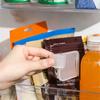Kühlschrank-Aufbewahrungs-Trennwand, einziehbare Kunststoff-Trennwand, Aufbewahrungsschiene, Küchen-Flaschendosen-Regal-Organizer