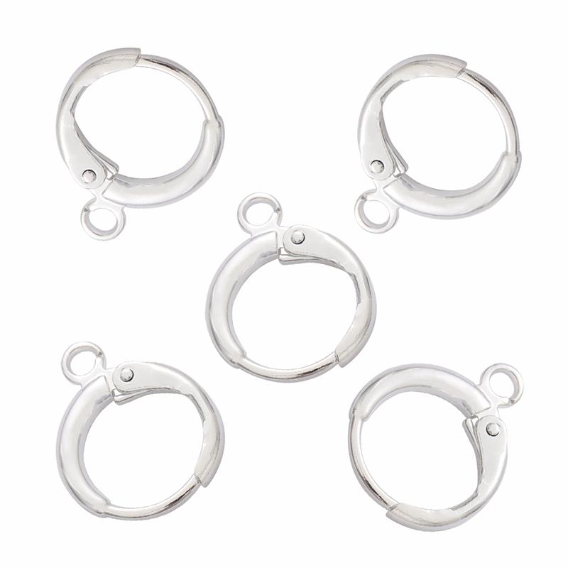 200 Ganci A Occhiello Per Orecchini Fai Da Te – Metallo, Tipo Francese A Pesce, 21x16 Mm