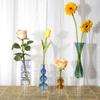 Household Transparent Table Decoration Flower Bottle Glass Vase Flower Vases Aromatherapy Bottle
