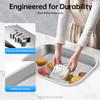 304 Stainless Steel Sink for RV Caravan Camper Boat, Drop in Sink Bowl with Drain Pipe, Compact Kitchen Sink for Trailer Van