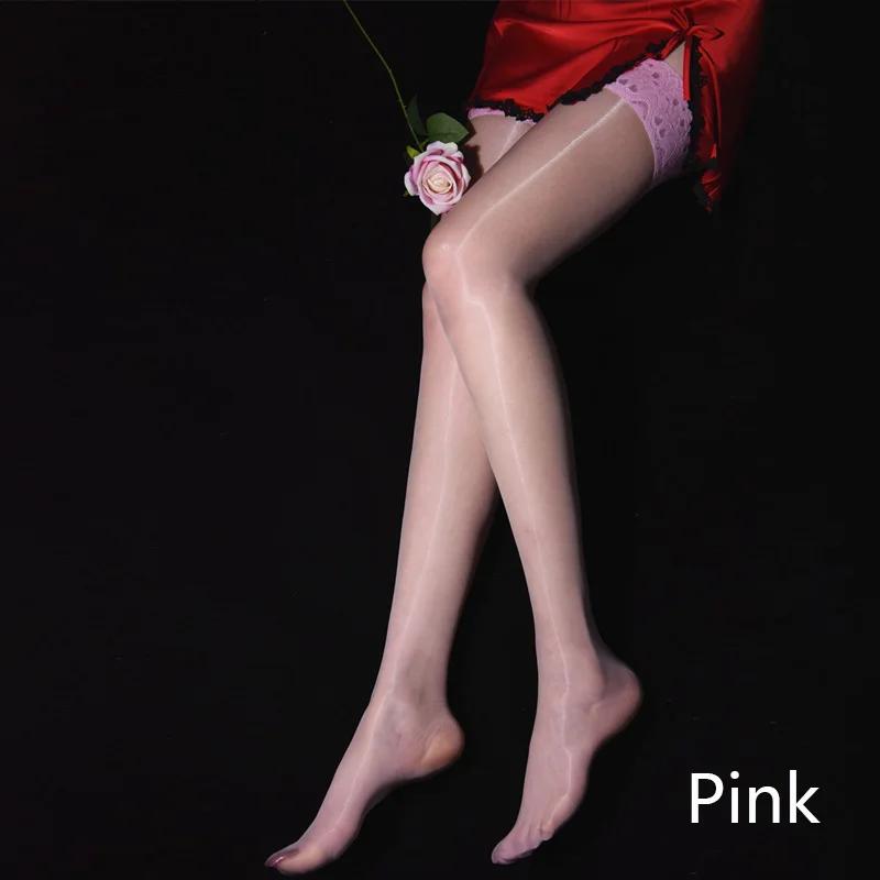 Sexy Aurora Women 1D Ultra Thin Stockings Shiny Magical Lace Top Female Elastic Stocking Non-Slip Silicone Hosiery Club Dance