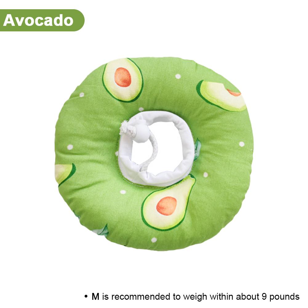 Haustier Katze E-Kragen Erholungskegel Schutz Elizabeth-Kragen Verstellbarer Baumwollmischkragen Bedruckter Elizabeth-Kreis für Katze