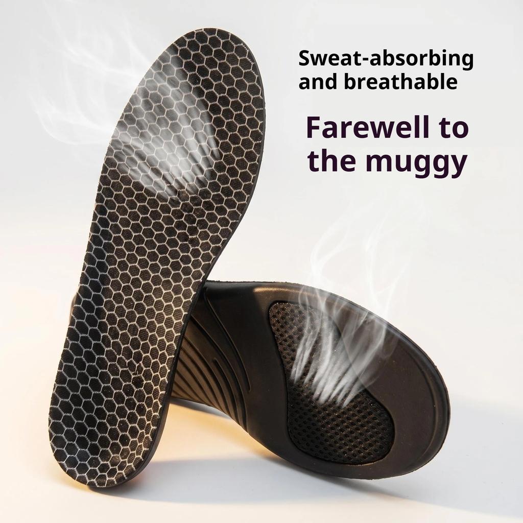 1Pair/2Pair NEW Arch Support Correction Insole Black Shock-Absorbing Sports Insoles Breathable and Comfortable