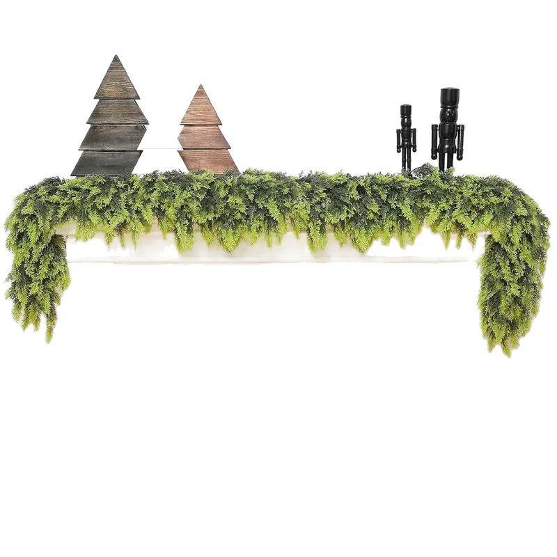 Christmas Simulation Rattan For Front Door Door Hanging Rattan Staircase Fireplace Desktop Decor Home Christmas Decoration
