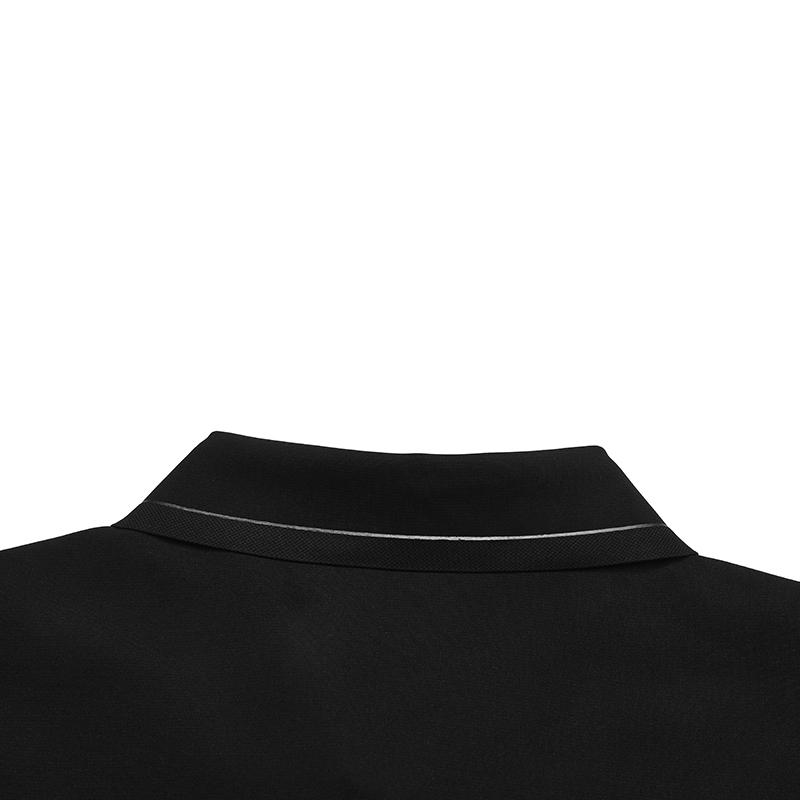 FILA Polo Shirts Men's Jet Black BK Polo Collar Moderate Straight Fit F11M532202F-BK