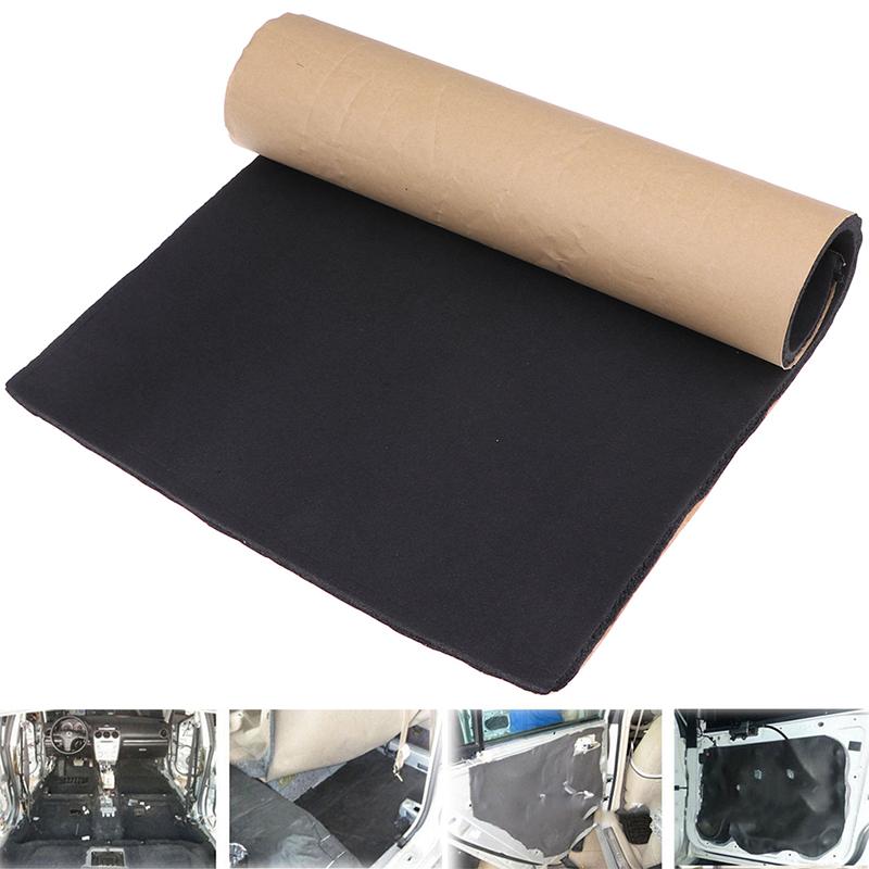 1Pc 30*50Cm Auto Adhesive Cotton Insulation Foam Car Sound Proofing Deadener