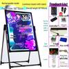 Zhao's LED Fluorescent Screen for Zheng Street Stall Advertising - Glowing Blackboard Sign for Night Markets