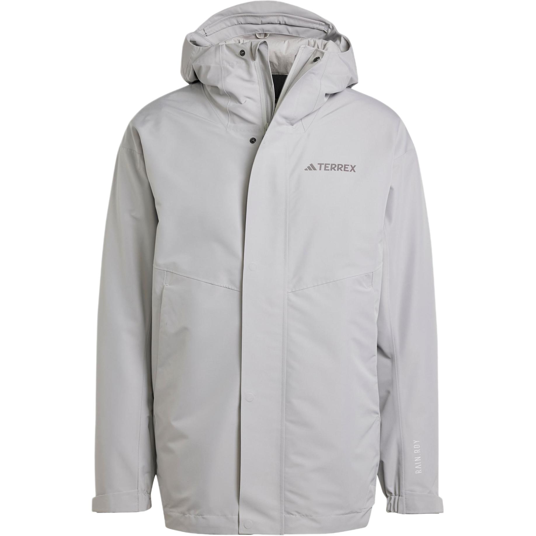 Adidas Waterproof And Windproof To Keep Warm Windbreaker Jacket Men s Gray IX7936 S