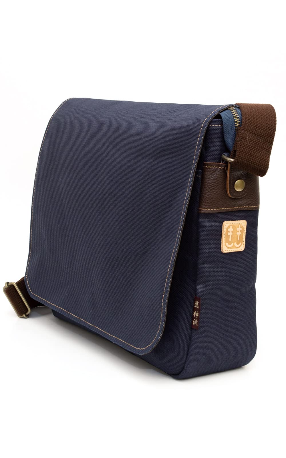 

Creare Kiki Canvas Shoulder Bag for Men, A4 Size, Crossbody, Lightweight, Made in Japan, Japanese Style, Indigo and Persimmon Dyed, A4 Size Loose