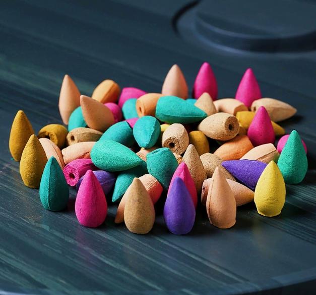 Backflow Incense Pellets Sandalwood and Agarwood for Relaxation Home 180 Count