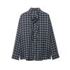 2026 European-American New Year Plaid Scarf Collar Shirt