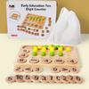 Number Wooden Math Calculation Cognition Block Game Board Children Puzzle Toy