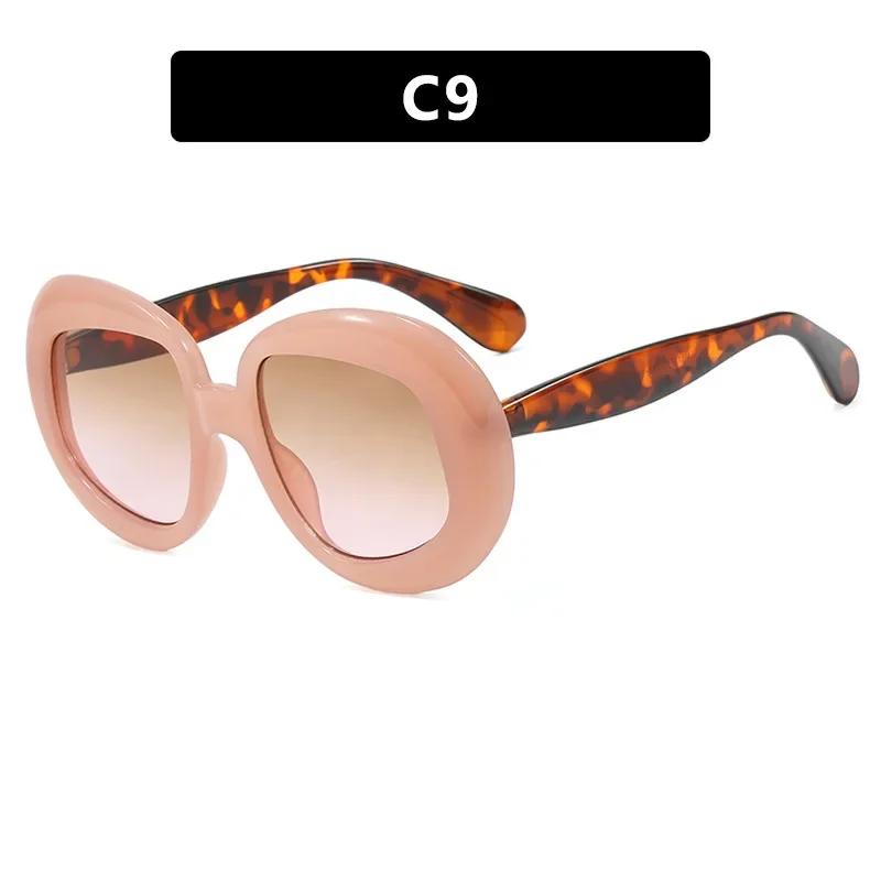 Vintage Round Spectacle Frame Women Luxury Oval Anti Blue Light Glasses Frame Retro Fashion Men Sunglasses