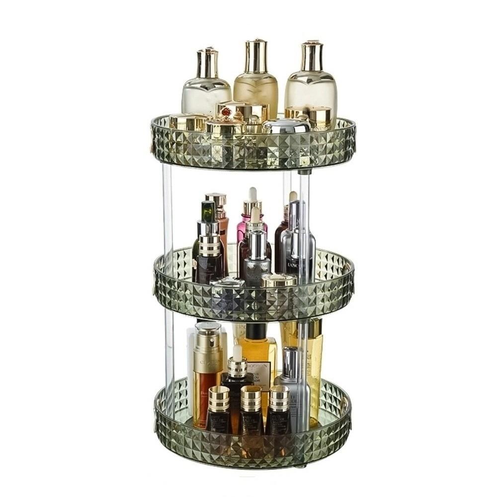 Clear Cosmetics Storage Rack Multilayer Perfume Tray Plastic Makeup Storage Box  Dresser