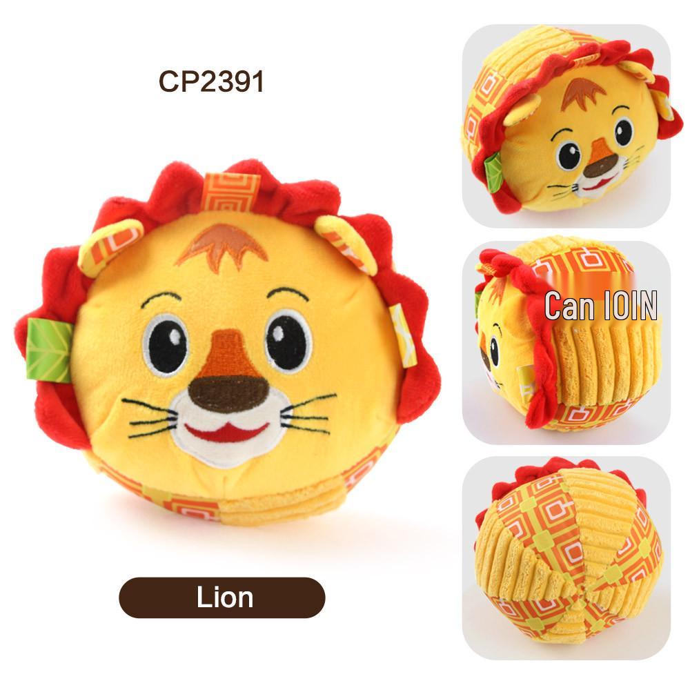 Durable Plush Squeaky Toy with Bell for Medium & Small Dogs - Tear-Resistant & Interactive Chewing Aid