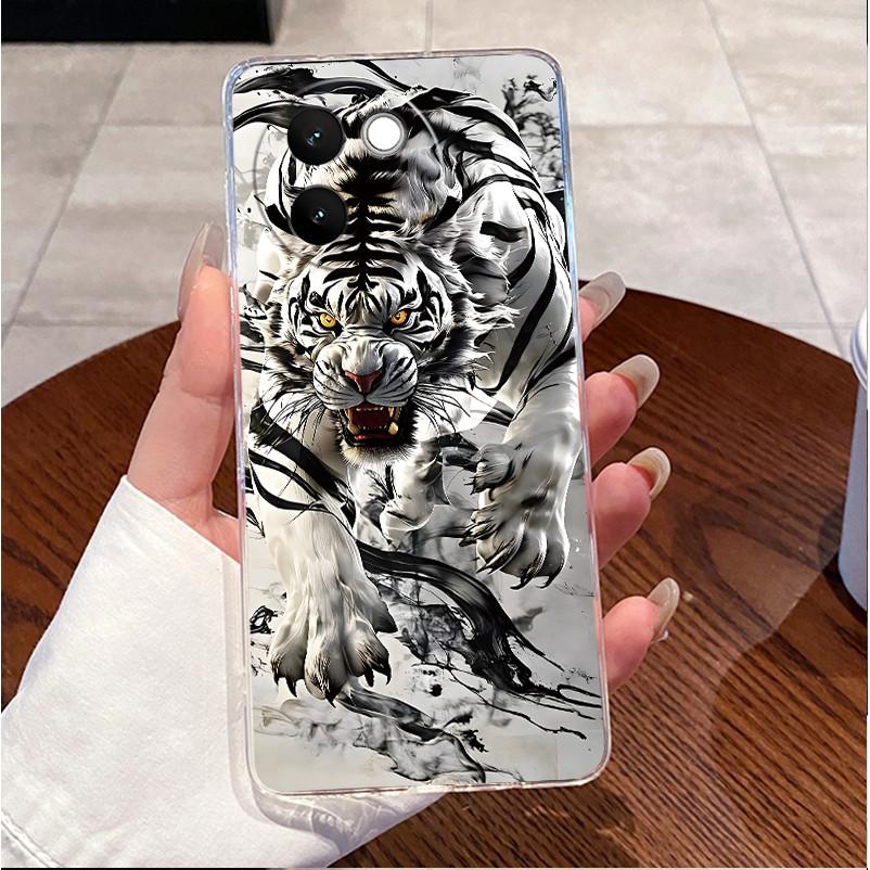 Case For Vivo V30e 5G V2339 Casing Luxury Cute Love Heart Rabbit Funny Pattern Cover Clear TPU Silicone Soft Shell Phone Case