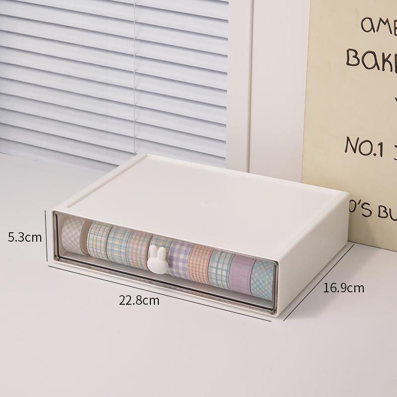 Drawer-style Desktop Storage Box Drawer Organizer Rack Pen Holder Stationery Notebook Student Accessories Desk Organizer Kawaii