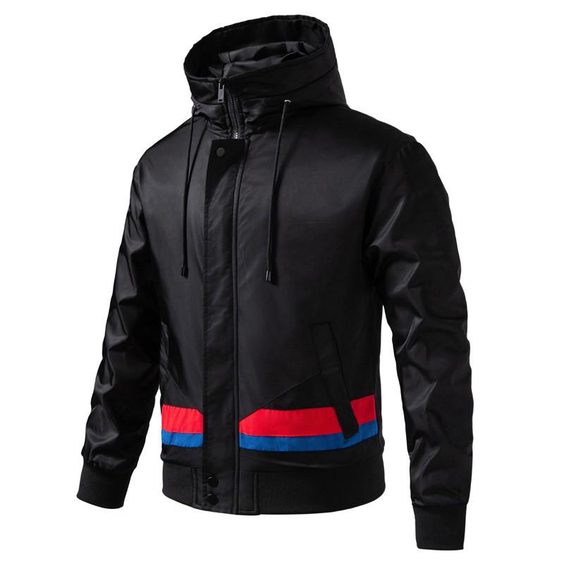 Mens Youth Waterproof Windproof Cargo Hooded Jacket Trendy Japanese Style Outdoor Coat