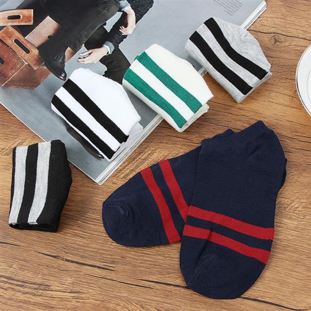 Striped Men's Ankle Socks (5 Pairs) / Sneaker Socks