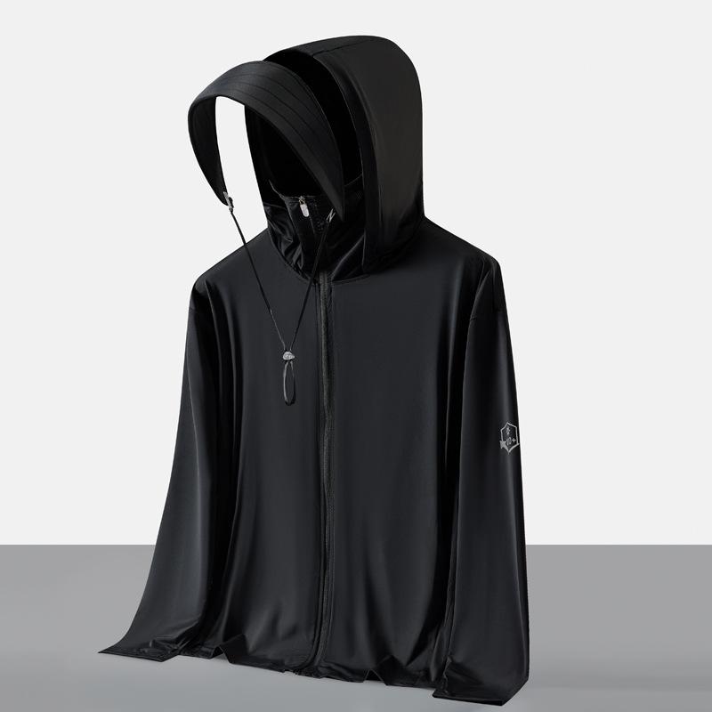 Wenhouu ice silk sunscreen clothing upf100 + women's original yarn sunscreen jacket men's fishing sunscreen clothing summer