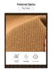 Men's Autumn & Winter 100% Wool Half-High Neck Sweater - Middle-Aged & Dad's Fashion