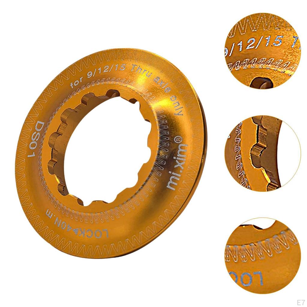 Bike Centerlock Lockring Lock Cover Aluminum Alloy Lightweight Screw Replacement