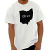 Ohio Map Shape Vacation OH Pride Gym Gift Womens or Mens Crewneck T Shirt Tee