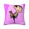 Mr Beans Cartoon Bären Kissenbezug Kissenhülle Quadratisch Grafische Kissenhülle Modische Kissenbezüge Für Sofa Zuhause Dekorativ