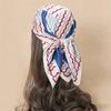 Print Scarf Female Hijab Square Turban Luxury Fashion Headscarf Handkerchief Bandana Headband Neckerchief Shawl Windproof Wraps