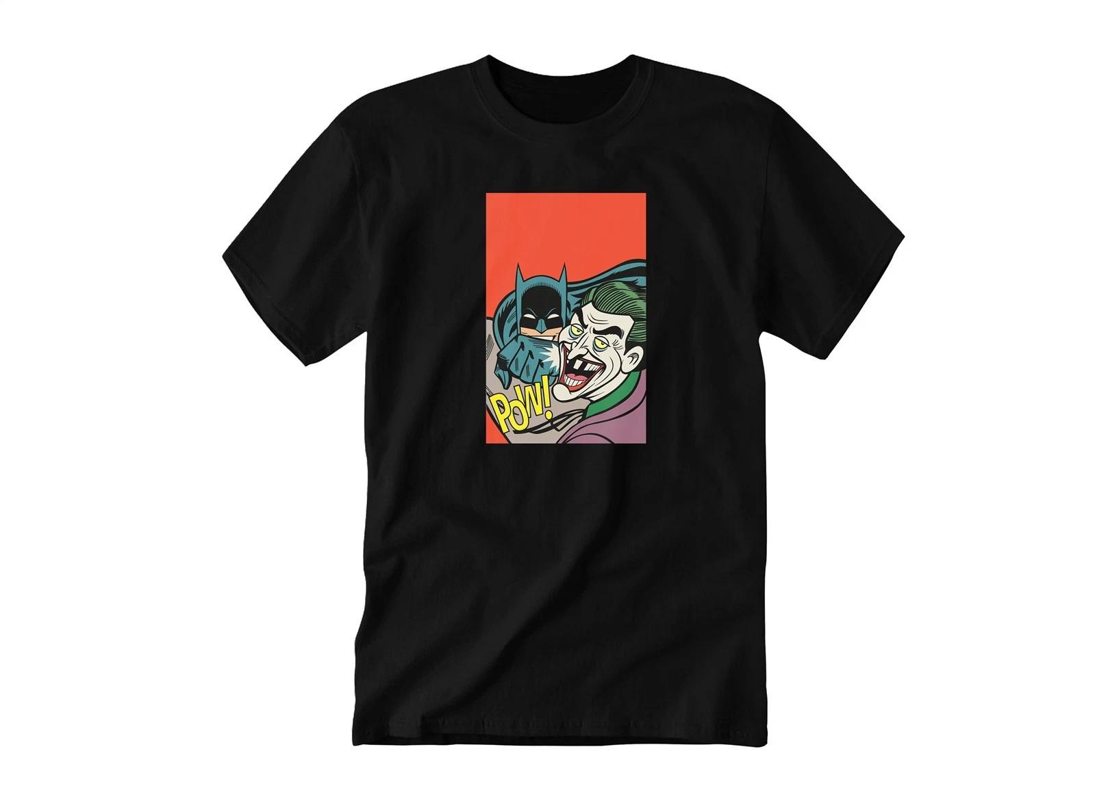 Pow! Jokr Cartoon Art Image | Youth & Adult Unisex Tee Tshirt S