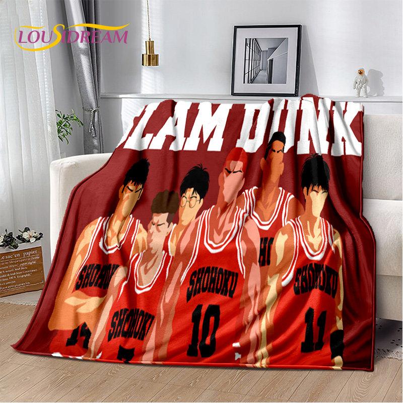 Slam Dunk Anime Cartoon Soft Plush Blanket,Flannel Blanket Throw Blanket for Living Room Bedroom Bed Sofa Picnic Cover Bettdecke