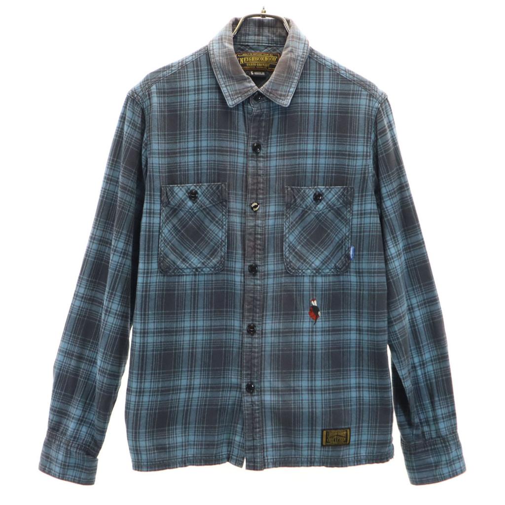 NEIGHBORHOOD Made in Japan 111ARNH-SHM03 Check Pattern Long sleeve Cotton shirt Men's Used