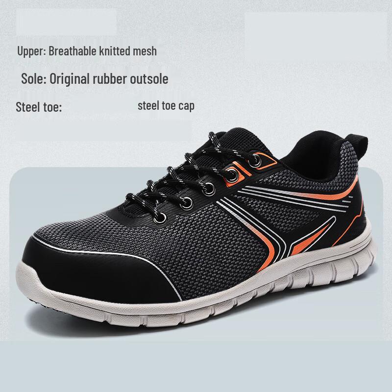 Men s Breathable Steel-Toe Summer Safety Shoes 36